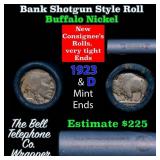 Buffalo Nickel Shotgun Roll in Old Bank Style 