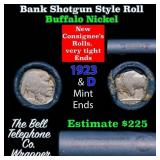 Buffalo Nickel Shotgun Roll in Old Bank Style 