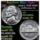 ***Auction Highlight*** 1969-s Jefferson Nickel TO