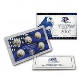 2002 United States Mint Proof Quarters 5 pc set