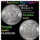 ***Major Highlight*** 1892-p Morgan Dollar $1 ms65