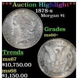 ***Major Highlight*** 1878-s Morgan Dollar $1 ms66