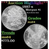 ***Major Highlight*** 1887-s Morgan Dollar $1 ms64