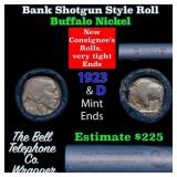 Buffalo Nickel Shotgun Roll in Old Bank Style 