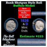 Buffalo Nickel Shotgun Roll in Old Bank Style 