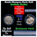 Buffalo Nickel Shotgun Roll in Old Bank Style 