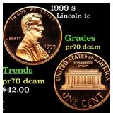 1999-s Proof Lincoln Cent 1c pr70 dcam SEGS