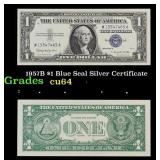 1957B $1 Blue Seal Silver Certificate Grades Choic