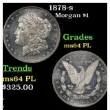 1878-s Morgan Dollar $1 Grades Choice Unc PL