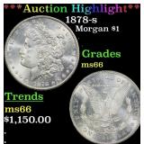 ***Major Highlight*** 1878-s Morgan Dollar $1 ms66