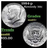 1984-p Kennedy Half Dollar 50c Grades GEM+ Unc