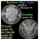 ***Major Highlight*** 1878-s Morgan Dollar $1 ms65