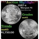 ***Major Highlight*** 1887-s Morgan Dollar $1 ms65