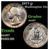 1977-p Washington Quarter 25c Grades GEM++ Unc