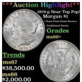 ***Major Highlight*** 1879-p Morgan Dollar Near To