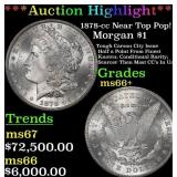 ***Major Highlight*** 1878-cc Morgan Dollar Near T