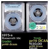 1975-s Proof Roosevelt Dime 10c pr69 dcam PCGS