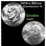 1976-s Silver Eisenhower Dollar 1 Grades GEM++ Unc