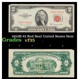 1953B $2 Red Seal United States Note Grades vf++