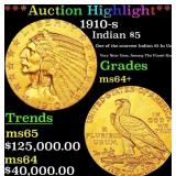 ***Major Highlight*** 1910-s Gold Indian Half Eagl