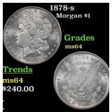 1878-s Morgan Dollar $1 Grades Choice Unc