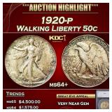 *Highlight* 1920-p Walking Liberty Half Dollar 50c