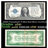 1928D "Funnyback" $1 Blue Seal Silver Certificate