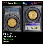 *Highlight* PCGS 1882-p Gold Liberty Eagle $10 au5