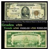 1929 $50 National Currency The Federal Reserve Ban