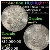 ***Major Highlight*** 1896-p Morgan Dollar Near To