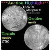 ***Major Highlight*** 1887-s Morgan Dollar $1 ms65