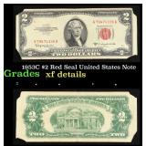 1953C $2 Red Seal United States Note Grades xf det