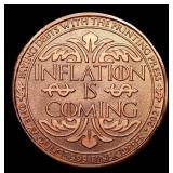 1oz .999 Fine Copper Bullion Round -  Inflation Dr