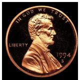 1994-s Proof Lincoln Cent 1c Grades GEM++ Proof De