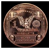 1oz .999 Fine Copper Bullion Round -  Eagle $1 Not