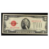 1928G $2 Red Seal United States Note Grades vf++