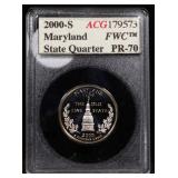 2000-s MARYLAND Proof Washington Quarter 25c ACG