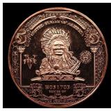 1oz .999 Fine Copper Bullion Round - Indian Chief