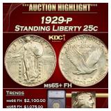 *Highlight* 1929-p Standing Liberty Quarter 25c ms