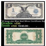 1899 "Black Eagle" $1 large size Blue Seal Silver