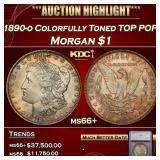 *Highlight* 1890-o Morgan Dollar Colorfully Toned