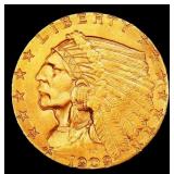 *Highlight* 1909-p Gold Indian Quarter Eagle TOP P