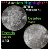 ***Major Highlight*** 1878-s Morgan Dollar $1 ms66