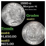 1880-o Morgan Dollar $1 ms63+ SEGS