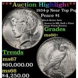 ***Major Highlight*** 1934-p Peace Dollar Near Top