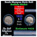 Buffalo Nickel Shotgun Roll in Old Bank Style 