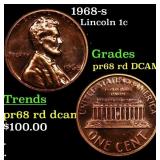 1968-s Proof Lincoln Cent 1c pr68 rd DCAM SEGS