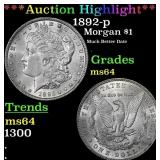 ***Major Highlight*** 1892-p Morgan Dollar $1 ms64