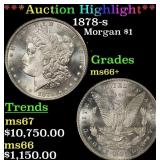 ***Major Highlight*** 1878-s Morgan Dollar $1 ms66