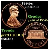 1994-s Proof Lincoln Cent 1c pr70 rd DCAM SEGS